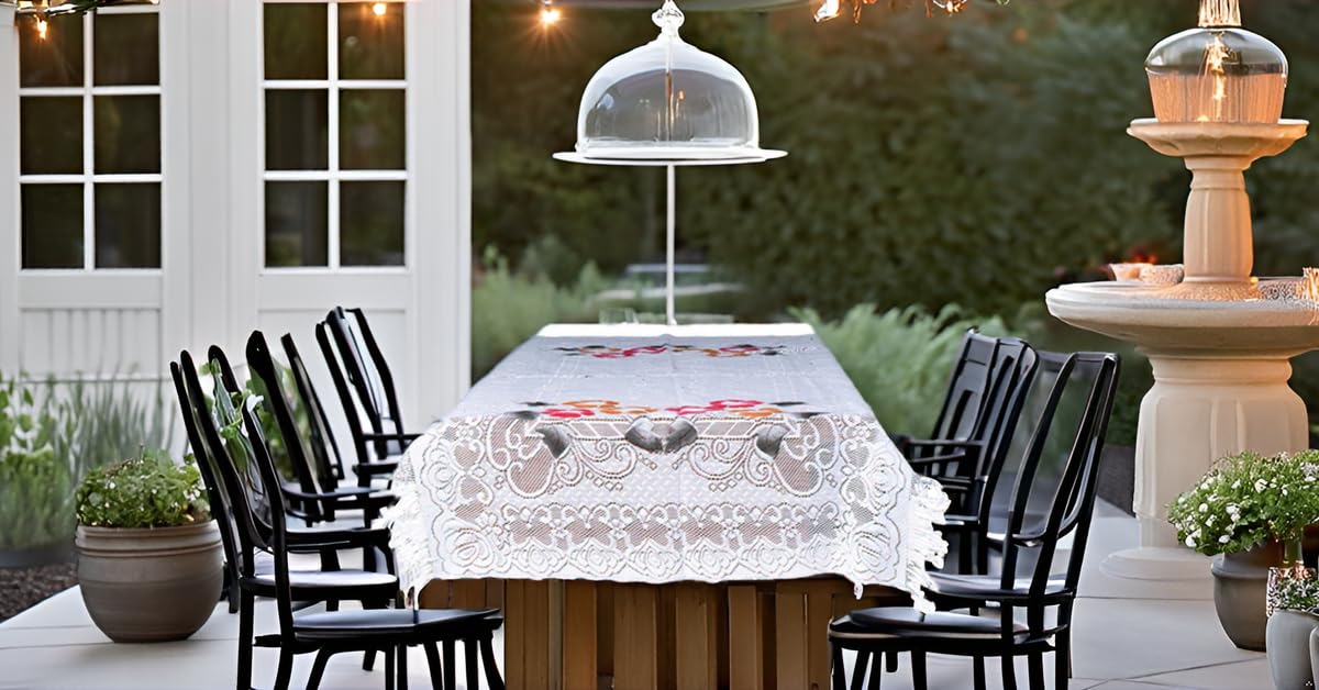 Dining Table Cover WHT Rectangular, Washable, 40x60Inch