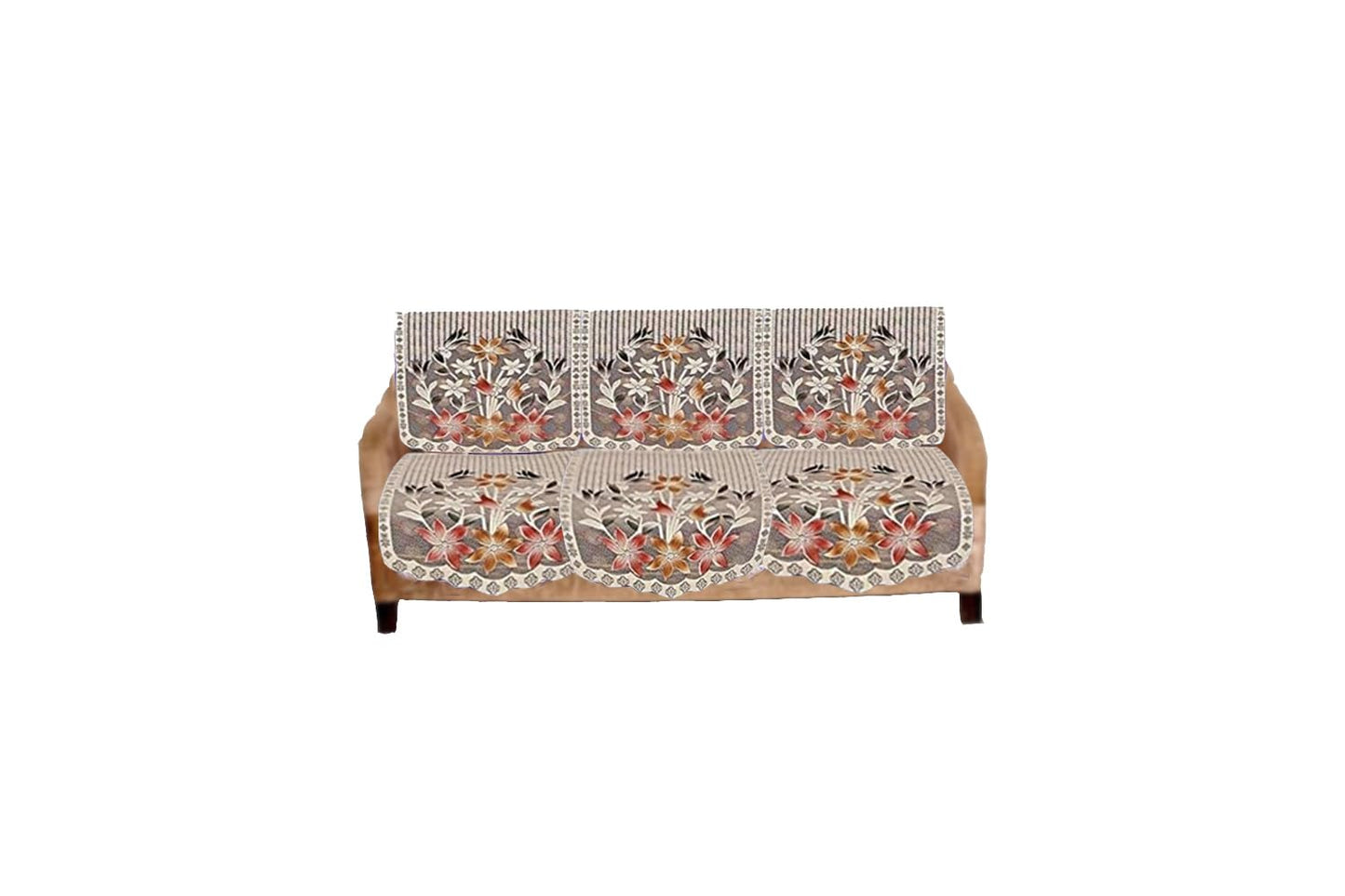 Cotton Sofa Cover BLU – 3,5,7 Seaters, Floral Printed