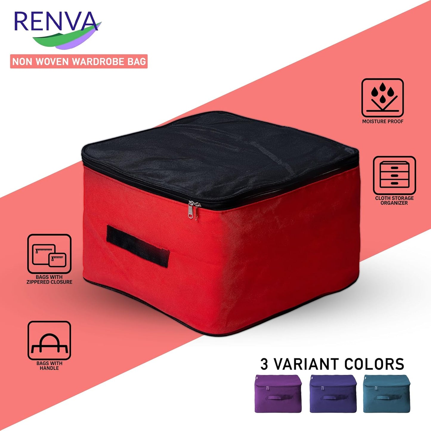 Underbed Storage Bag BNR, Foldable, Moisture-Proof, 30L