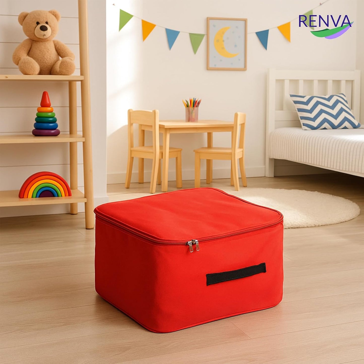 Underbed Storage Bag RED, Foldable, Moisture-Proof, 30L