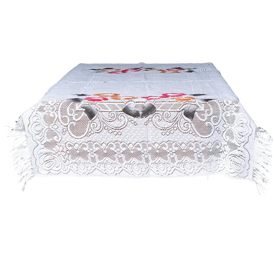 Dining Table Cover WHT Rectangular, Washable, 40x60Inch