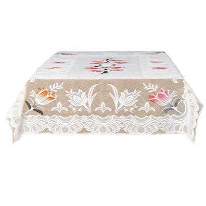 Dining Table Cover BRN Rectangular, Washable, 40x60Inch