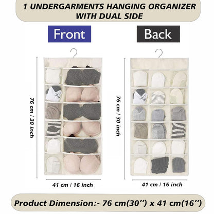 30 Pocket Hanging Organizer IVR – Double Sided, Rectangular