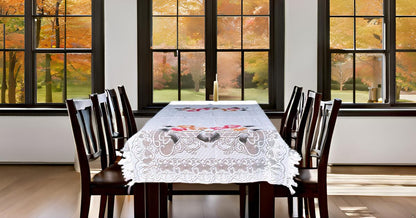 Dining Table Cover WHT Rectangular, Washable, 40x60Inch