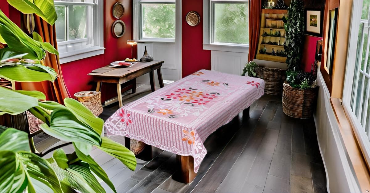 Dining Table Cover PNK Rectangular, Washable, 40x60Inch