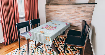 Dining Table Cover GRN Rectangular, Washable, 40x60Inch