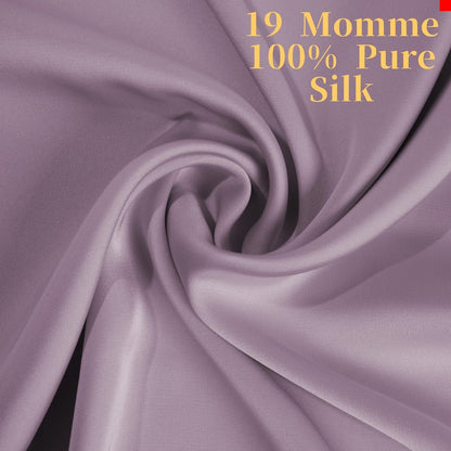 Renva Set of 2 Satin Silk Pillowcase for Hair and Skin Standard Size 18"X 28" with Soft Breathable Smooths Cooling Pillow Covers for Sleeping ( Rose Gold)