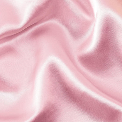 Renva Set of 2 Satin Silk Pillowcase for Hair and Skin Standard Size 18"X 28" with Soft Breathable Smooths Cooling Pillow Covers for Sleeping (pink)
