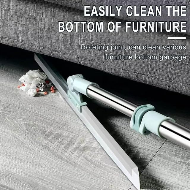 44" Silicone Floor Wiper, 180° Rotating Handle for Multi-Surface Cleaning