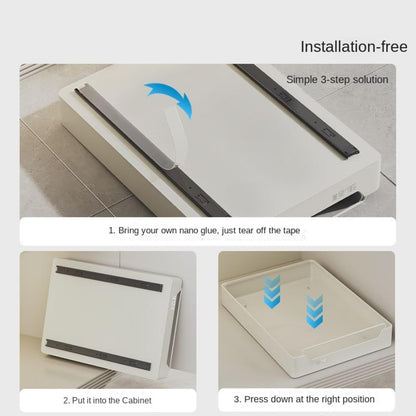 Pull Out Heavy Duty Cabinet Organizer for Kitchen WHT Small/Large Sizes