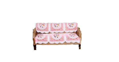 Cotton Sofa Cover PNK – 3,5 and 7 Seater, Floral Printed