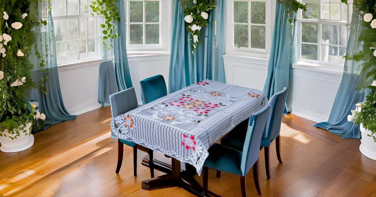 Dining Table Cover BLU Rectangular, Washable, 40x60Inch