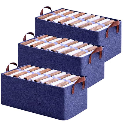 Collapsible 26L Storage Bin GRY Foldable, Fabric with Lid