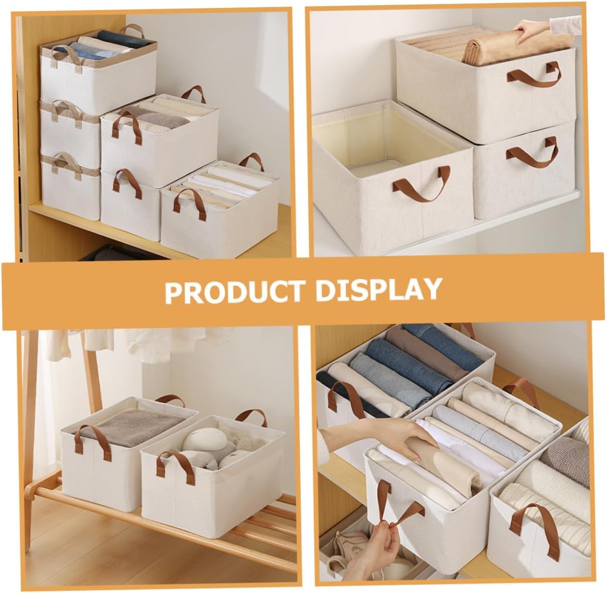 Collapsible 26L Storage Bin GRN Foldable, Fabric with Lid
