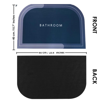 Printed Rectangle Doormat MultiColor Anti-Skid, 3.5mm, 60x40cm