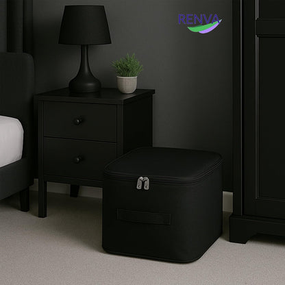 Underbed Storage Bag BLK, Foldable, Moisture-Proof, 30L