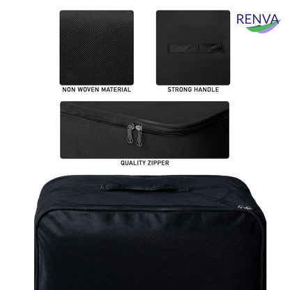 Underbed Storage Bag BLK, Foldable, Moisture-Proof, 30L