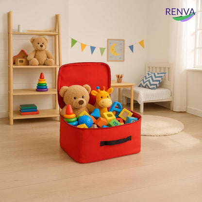 Underbed Storage Bag RED, Foldable, Moisture-Proof, 30L