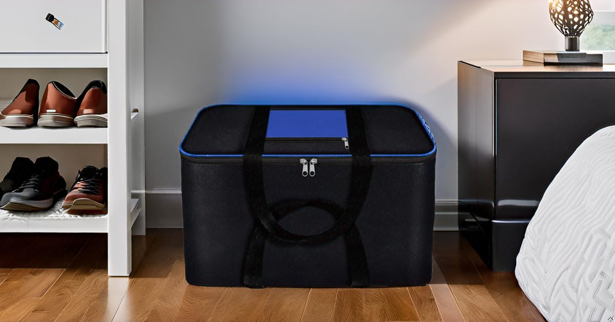 Underbed Storage Bag BLU, Foldable, Moisture-Proof, 70L