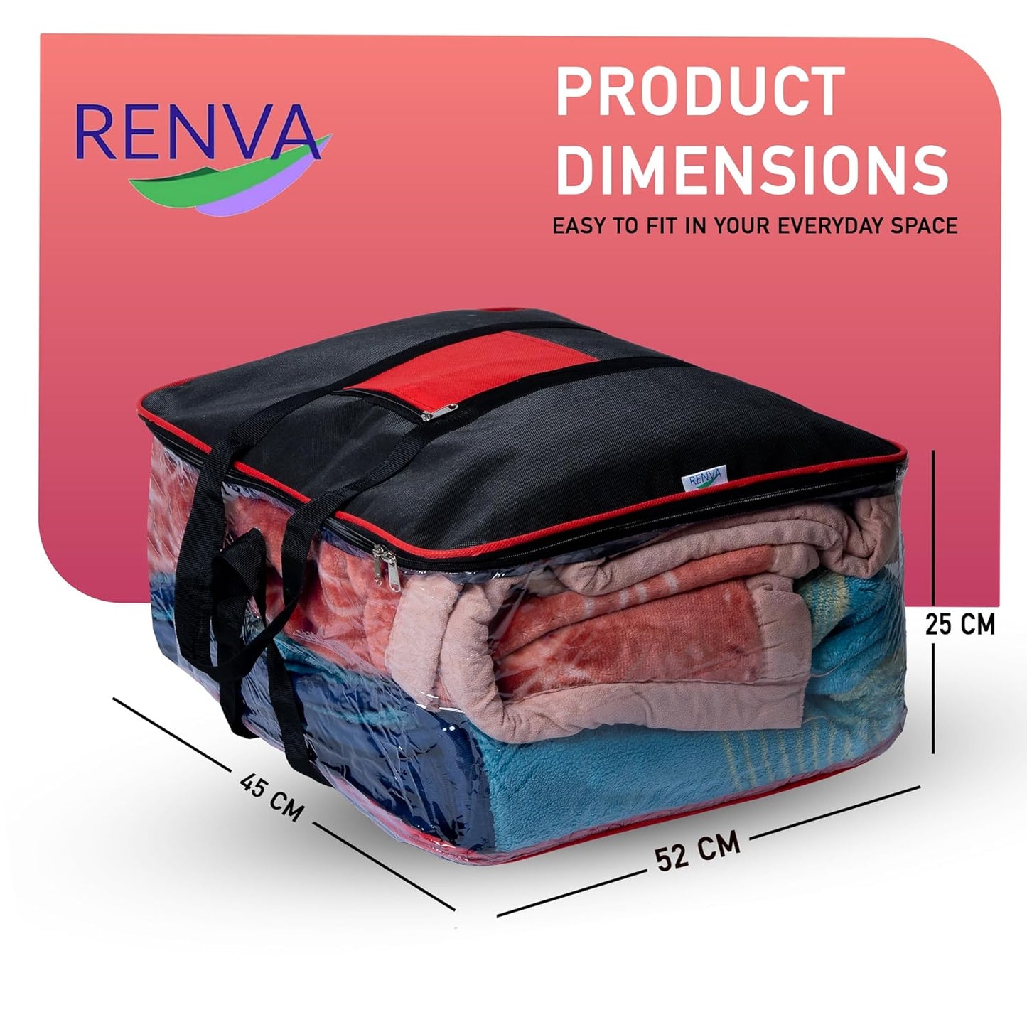Underbed Storage Bag RTN, Foldable, Moisture-Proof, 70L