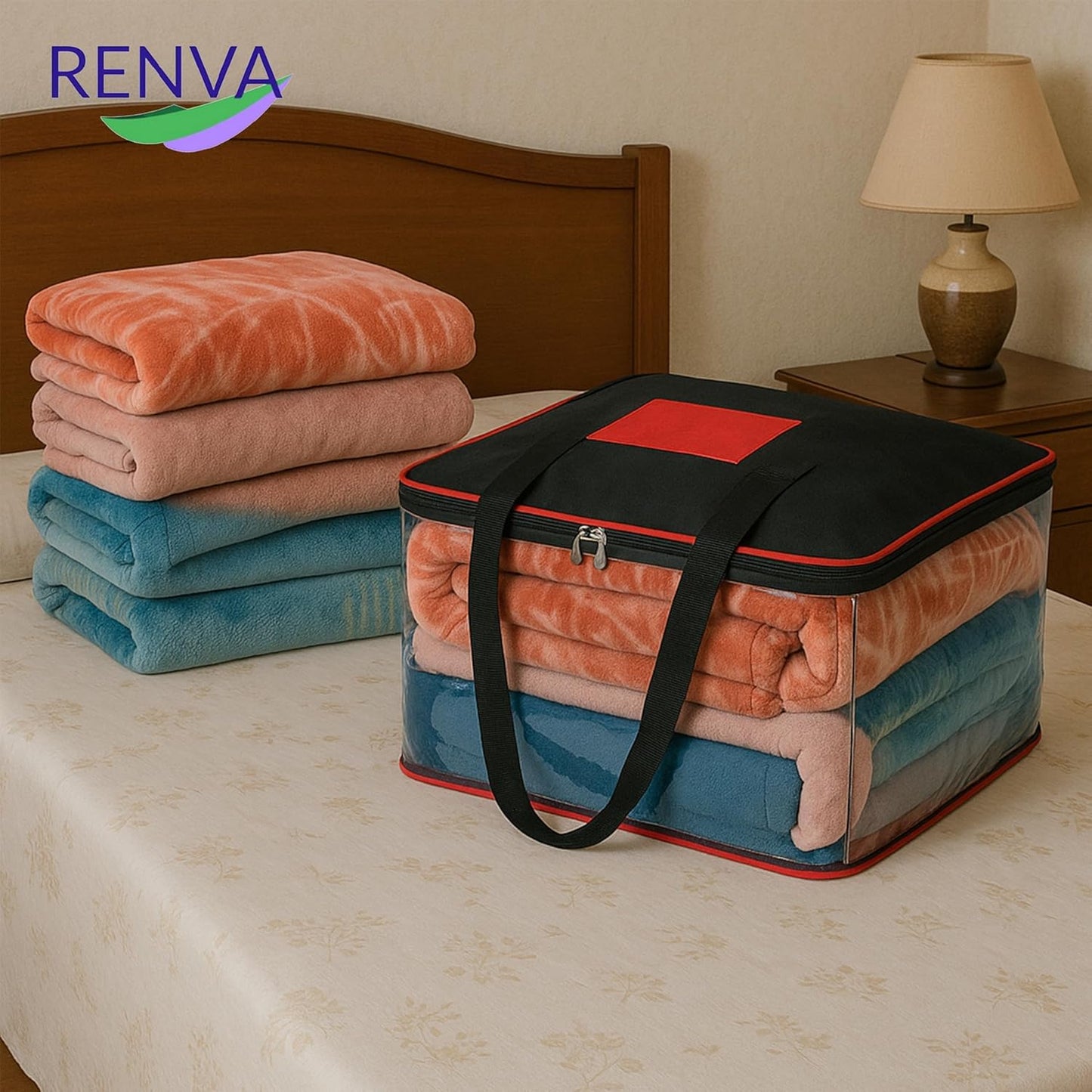 Underbed Storage Bag RTN, Foldable, Moisture-Proof, 70L